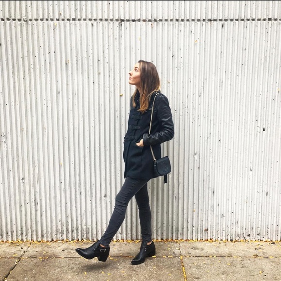 Andrew Marc x Richard Chai Leather and Wool Coat - Picture 2 of 12